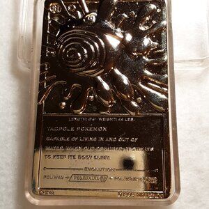 Poliwhirl Gold Plated Pokémon Card